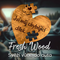 Dřevěná vůně do auta – Fresh Wood Puzzle