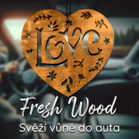 Dřevěná vůně do auta – Fresh Wood Love