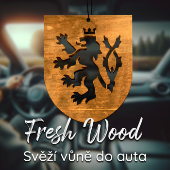 Dřevěná vůně do auta – Fresh Wood Státní znak ČR