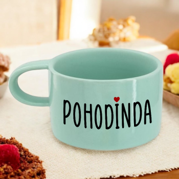 Mátový hrnek makronka - Pohodinda