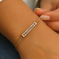 Elegantní rosegold náramek - Nej učitelka